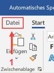 Schermata di MS Word con i passaggi precedenti per il salvataggio in PDF.
