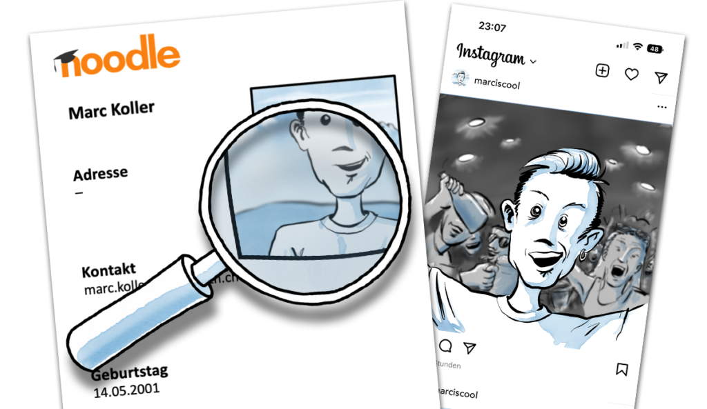 Profile unter der Lupe: Lupe über LMS und Instagram-Profil