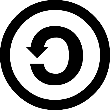 Creative Commons Lizenz Symbol SA für Share Alike bzw. Bearbeitung mit gleicher Lizenz teilen.
