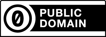Symbol für eine Public Domain Lizenz